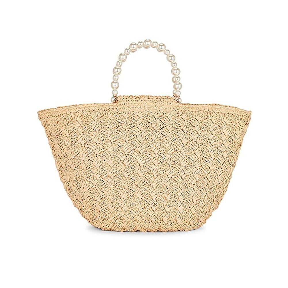 Btb Los Angeles Woven Natural Uma Tote